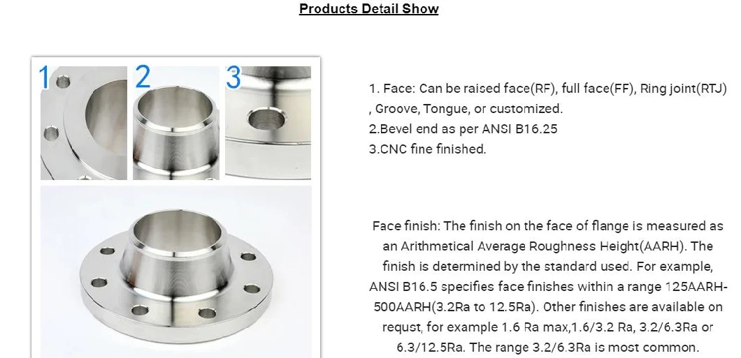 China Pipe Fitting ASME B16.9 304L Stainless Steel/Carbon Steel A105 Forged/Flat/Slip-on/Orifice/ Lap Joint/Soket Weld/Blind /Welding Neck Flanges