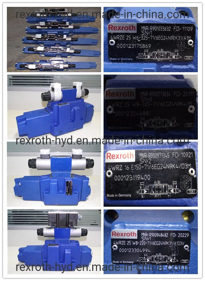 Rexroth Hydraulic Valve/Excavator Hydraulic Control Valve/Solenoid Valve Coil/Proportional Valve/Directional Valve/Pressure Control/Seal Kit for 4we6 4we10